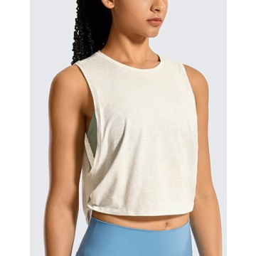 Lightweight CRZ YOGA Cropped Tank - Perfect for Workouts