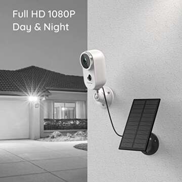 Wireless Solar Security Camera for Home Monitoring