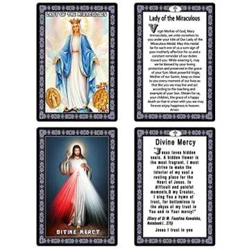 Catholic Saints 10 Holy Prayer Cards Durable Gifts