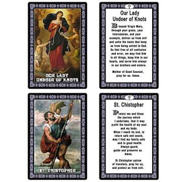 Catholic Saints 10 Holy Prayer Cards Durable Gifts