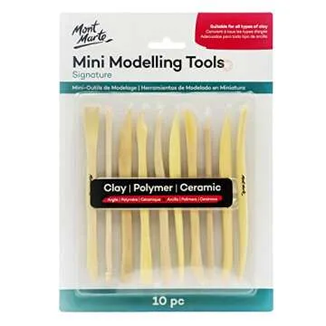 Mont Marte 10-Piece Polymer and Pottery Clay Sculpting Tool Set