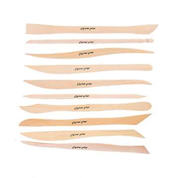 Mont Marte Clay Sculpting Tools 10-Piece Set for Artists