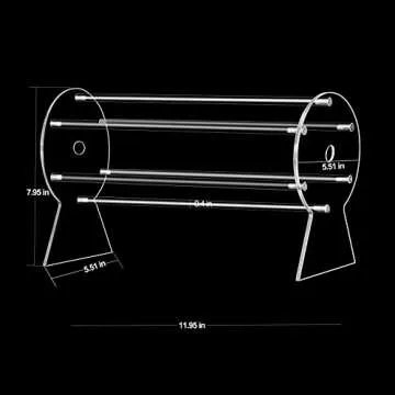 TOOPILAT Headband Holder,Hairband Display Stand, Clear Jewelry Organizer for Girl Women Gifts, The Perfect Headband Display Organizer