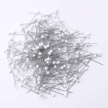 250 Pieces Sewing Pins - Elegant Ball Glass Head Pins for Dressmaking & Crafts
