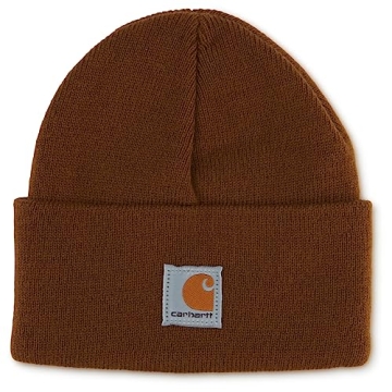 Carhartt Kids Knit Beanie Watch Hat in Carhartt Brown for Infants