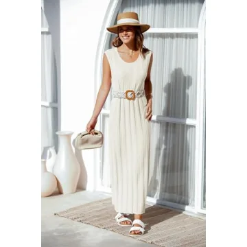 Fisoew Summer Sleeveless Maxi Dress - Comfort Meets Style