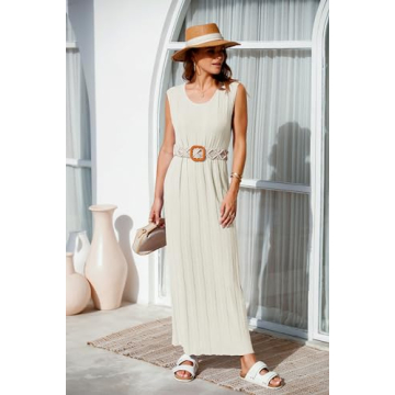 Fisoew Summer Sleeveless Maxi Dress - Comfort Meets Style