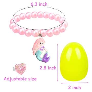 VLUSSO Easter Basket Stuffers with Colorful Bracelets