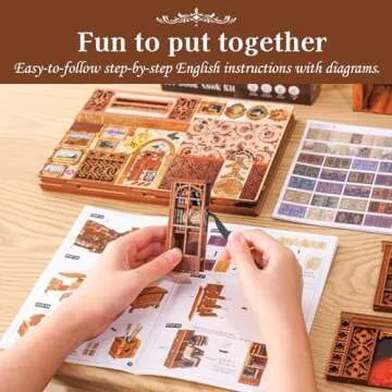 DIY Book Nook Kit for Adults - Cutefun 3D Miniature Decor