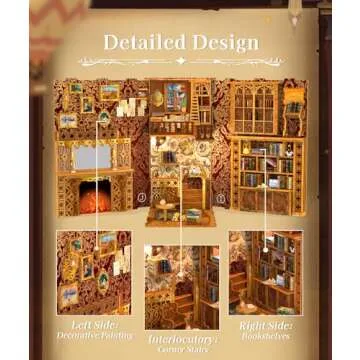DIY Book Nook Kit for Adults - Cutefun 3D Miniature Decor
