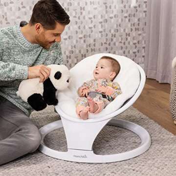 Munchkin Baby Swing: Portable, Bluetooth, 5 Motion Levels