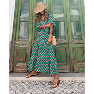 Elegant Miduo Bohemian Maxi Dress for Women