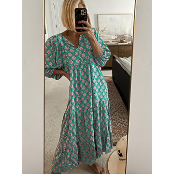 Elegant Miduo Bohemian Maxi Dress for Women