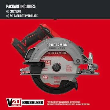 CRAFTSMAN V20 Cordless Circular Saw for Precision Cutting