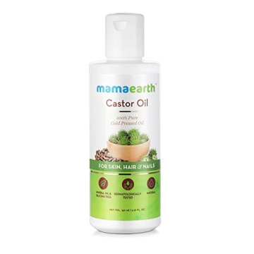 Mamaearth Castor Oil | Cold Pressed Oil for Eyebrow & Eyelash Growth | Organic & Natural Oil for Hai...