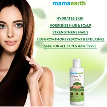 Mamaearth Castor Oil for Hair Growth and Glowing Skin