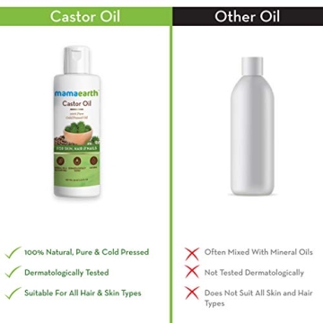 Mamaearth Castor Oil for Hair Growth and Glowing Skin