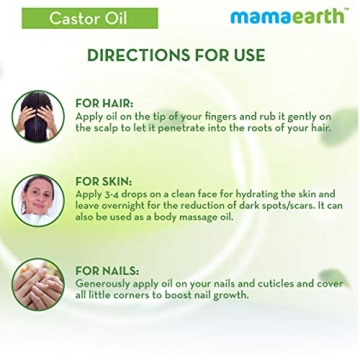 Mamaearth Castor Oil for Hair Growth and Glowing Skin