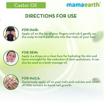 Mamaearth Castor Oil for Hair Growth and Glowing Skin