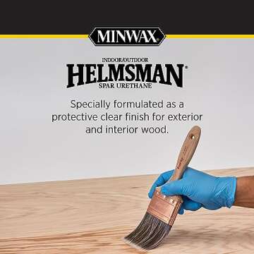 Minwax Helmsman Water Based Spar Urethane, Quart, Gloss