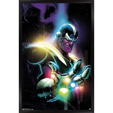 Trends International Marvel Comics Thanos Cover #13 Wall Poster - Black Framed, 22.375" x 34"