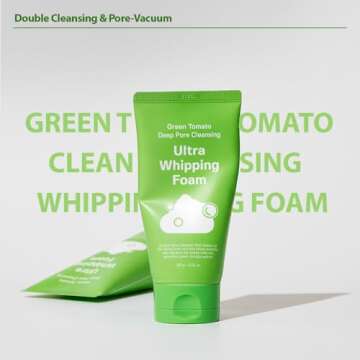 SUNGBOON EDITOR Green Tomato Deep Pore Cleansing Whipping Foam for Oily Skin | Ideal Hydrating Face ...