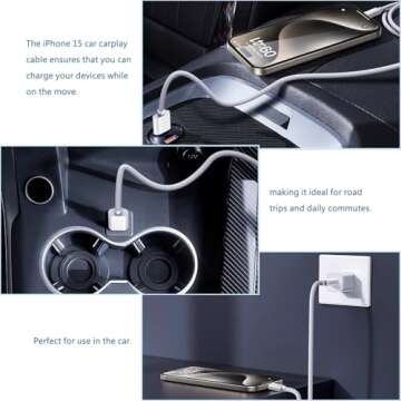 DTOL USB A to USB C Cable - Fast Charging & Data Transfer