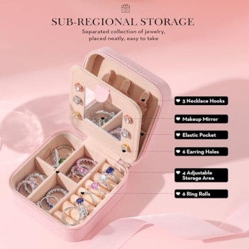 Stylish Parima Travel Jewelry Box for Girls and Women