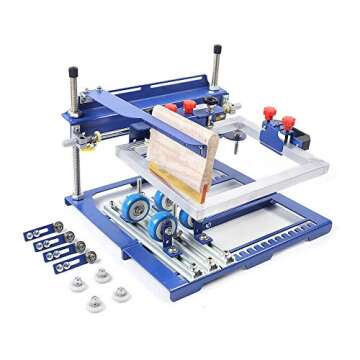 SHOWLIVEU Curved Surface Bottle Screen Printing Machine for Cylindrical + Conical Products, Curved S...