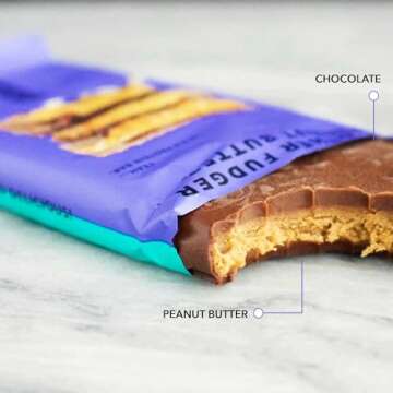 TRUBAR Vegan Protein Bar, Smother Fudger Peanut Butter, Gluten Free, Plant Based, High Fiber, Dairy ...