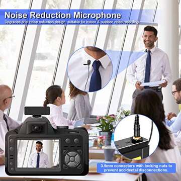 MAMEN 50-Channel UHF Wireless Lavalier Microphone System