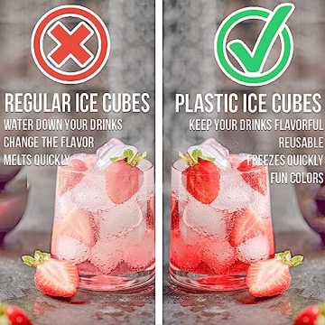 Urban Essentials Reusable Ice Cubes for Flavorful Drinks