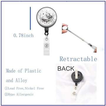 BEKECH A Court of Thorns Rose Inspired Gift Velaris Badge ACOMAF Night Court Gift Bookish Badge for ...