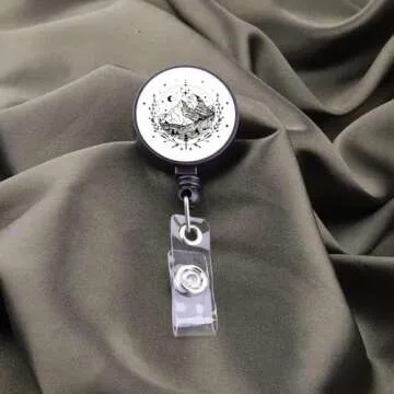 BEKECH A Court of Thorns Rose Inspired Gift Velaris Badge ACOMAF Night Court Gift Bookish Badge for Book Lover Bookworm (A Court of Thorns Rose)