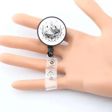 BEKECH A Court of Thorns Rose Inspired Gift Velaris Badge ACOMAF Night Court Gift Bookish Badge for Book Lover Bookworm (A Court of Thorns Rose)