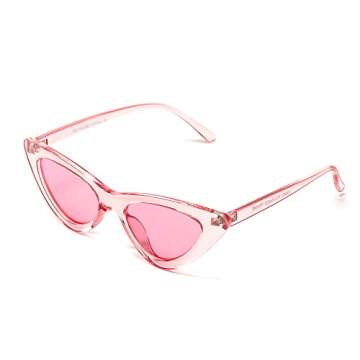 WearMe Pro - Retro Vintage Tinted Lens Cat Eye Sunglasses