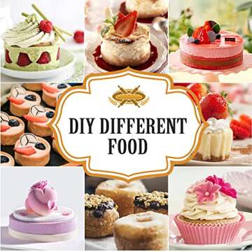 La chat 4 PCS Candy Molds, Silicone Oreo Cookie Chocolate molds for Candy, Cookies, Oreos, mini Soap...