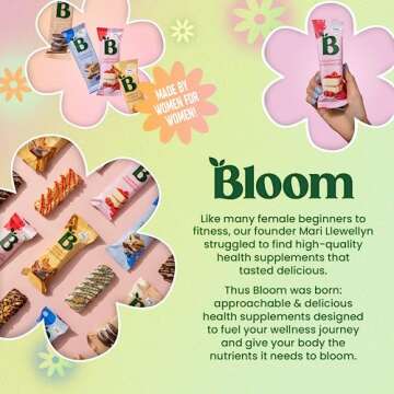 Bloom Nutrition Protein Bars Low Calorie (12 Pack, Raspberry Cheesecake) - Low-Carb Protein Snacks, Low-Sugar Breakfast Bar with 15g of Protein - Gluten-Free Crispy & Healthy On-The-Go Meal Replacement