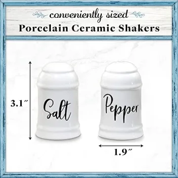 Ceramic Farmhouse Salt and Pepper Shakers Set
