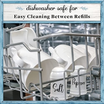 Ceramic Farmhouse Salt and Pepper Shakers Set