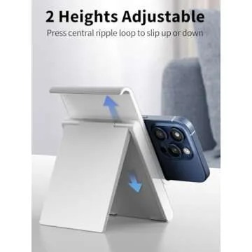 SAIJI Adjustable Tablet Stand for iPad, iPhone, Kindle