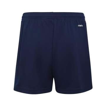 adidas Girls' Squadra 21 Eco-Friendly Soccer Shorts in Navy Blue