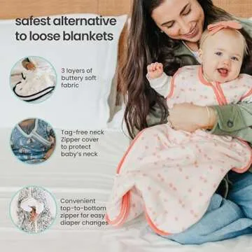 Copper Pearl Sleep Sack: Warm and Cozy Baby Bag in a Variety of Trendy Designs, Safe Alternative to Blankets, Sleeveless Baby Sleep Sack Swaddle Sizes Newborn to 24 Months - Della