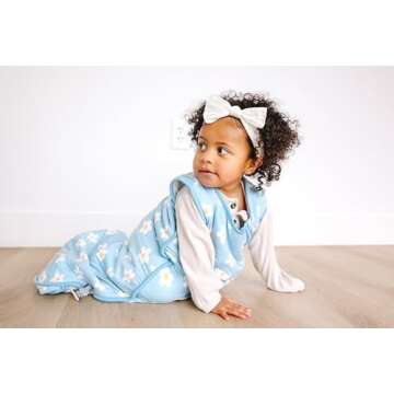 Copper Pearl Sleep Sack: Warm and Cozy Baby Bag in a Variety of Trendy Designs, Safe Alternative to Blankets, Sleeveless Baby Sleep Sack Swaddle Sizes Newborn to 24 Months - Della