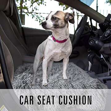 BENRON Small Dog Blanket for Couch Bed Crate, Cozy Reversible Fleece Dog Blanket, Washable Fluffy Throw Blankets 20x30 Inches Grey