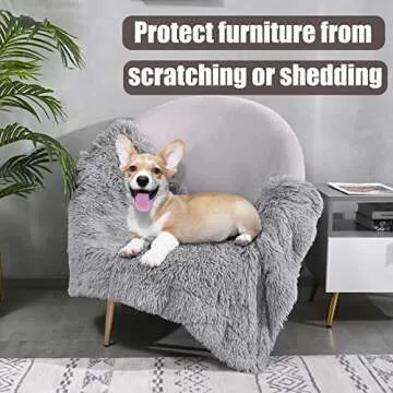 BENRON Cozy Reversible Dog Blanket - Soft & Washable