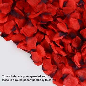 Daxi Events 1200 Separated Artificial Rose Petals for Weddings