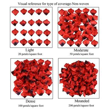 Daxi Events 1200 Separated Artificial Rose Petals for Weddings