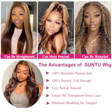 Stylish Ombre Highlight Lace Front Wig for Gorgeous Looks