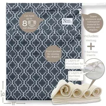 Morning Dew Cloth Diapers 7 Pack - Adjustable & Eco-Friendly